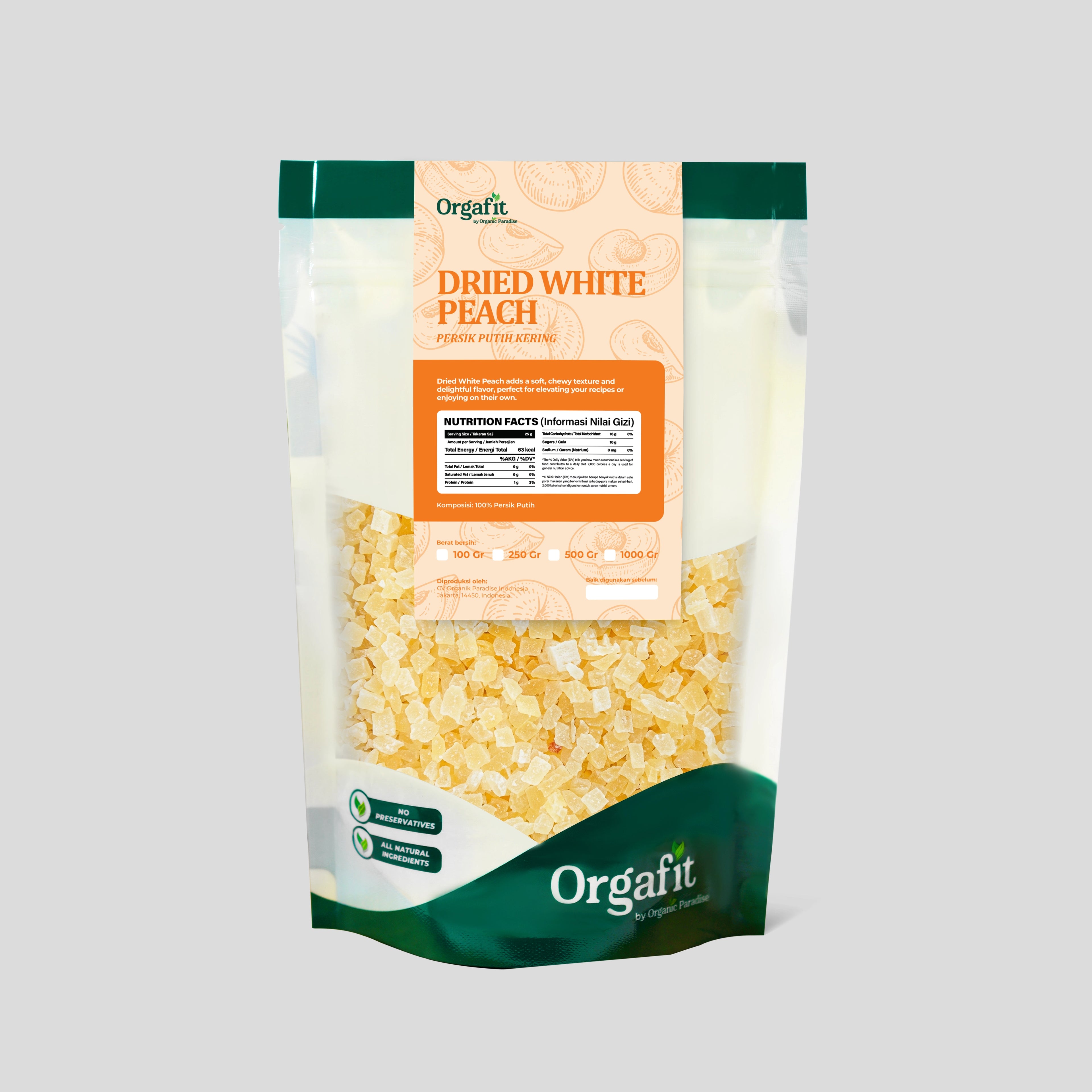 Dried White Peach